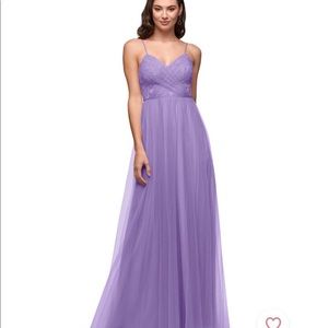 Azazie Layla bridesmaid dress in Tahiti Purple